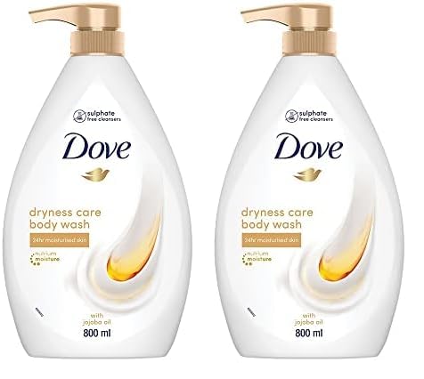 Dove Dryness Care Bodywash Infused With Jojoba Oil To Deeply Nourish Your Skin, 100% Gentle Cleansers, Paraben Free/Sulphate Fre