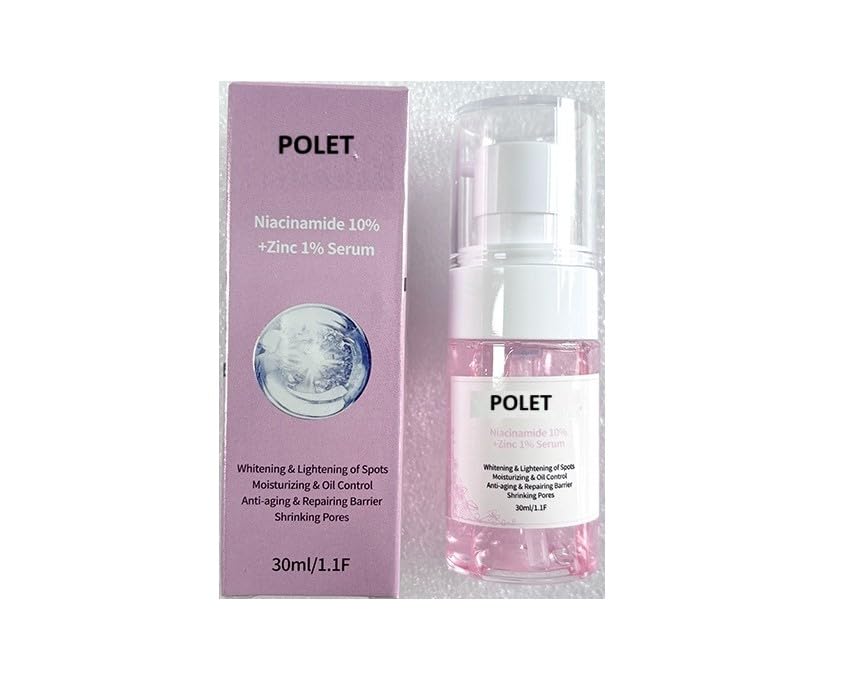 Polet 10% Niacinamide with 1% Zinc Face Essence for for Blemish-Prone Skin | Acne Control & Oil Balancing |Gives Even Skin Tone 