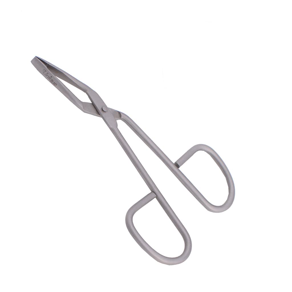 Tweezers - Eyebrow Scissor Handle Tweezer - Straight Tip, German Stainless Steel, Hair Removal, Facial - By The Unique Edge