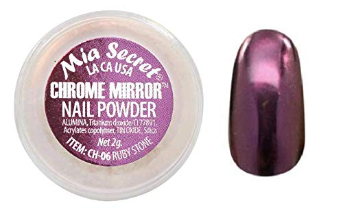 Mia Secret Chrome Mirror Nail Decoration 2g Pick Yours (Ruby Stone)
