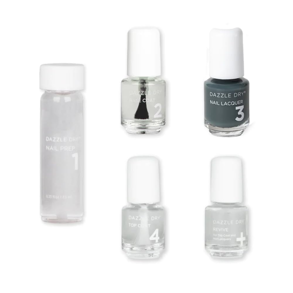 Dazzle Dry Mini Kit 4 Step System - Northern Lights - A full coverage, grey-toned turquoise. Full coverage cream. (5 Piece Kit /