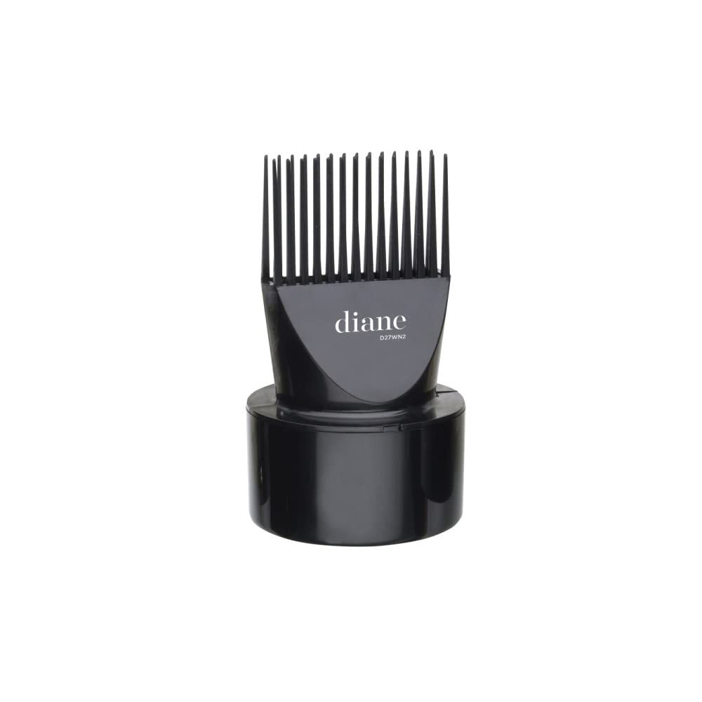 Diane Dryer Pick Attachment - Blow Dryer Comb Attachment, Fits Most Dryers with 2    Barrels - Black - D27WN2