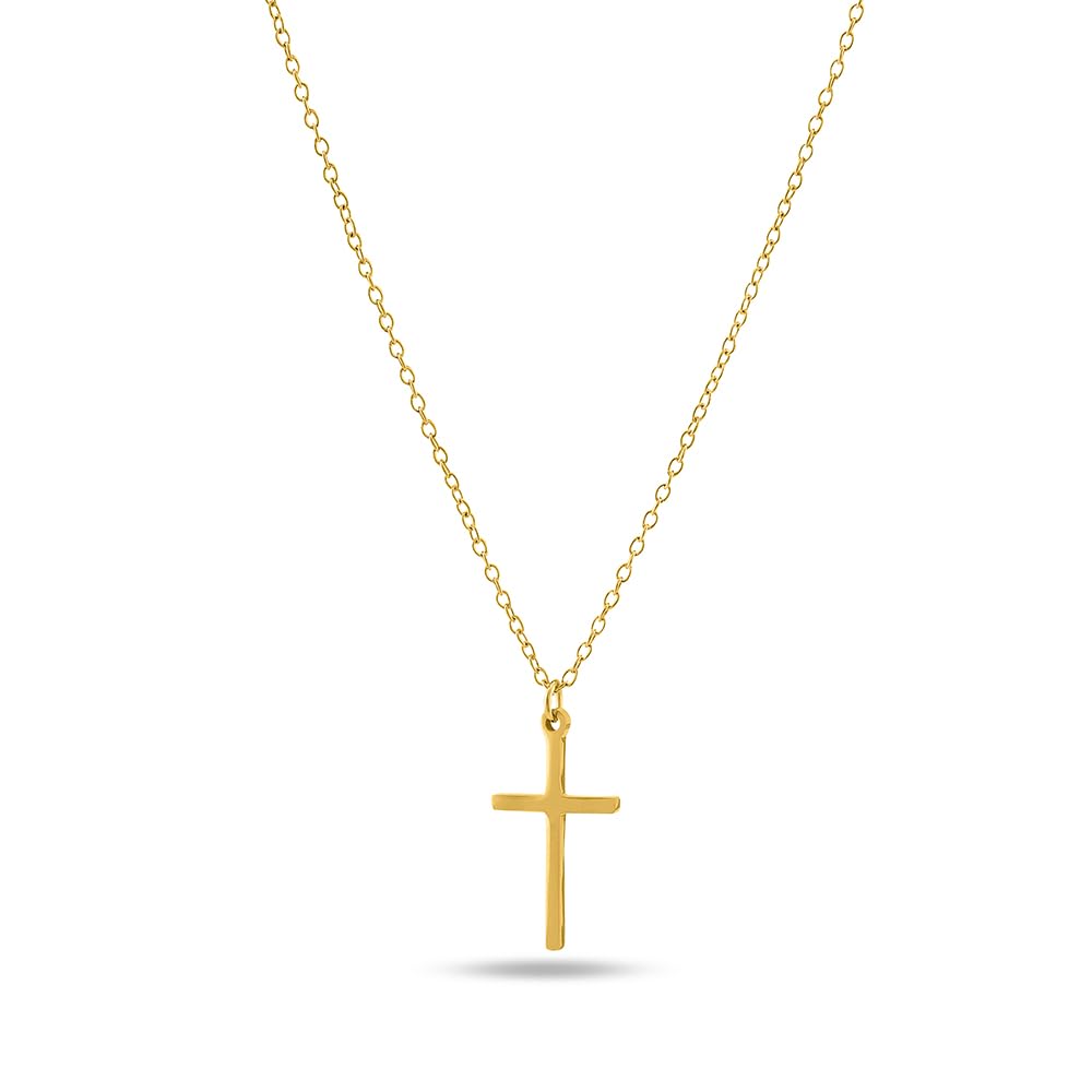 Palmonas 18K Gold Plated Golden Cross Necklace For Women  Gift For Girls & Women | Waterproof & AntiTarnish Necklace