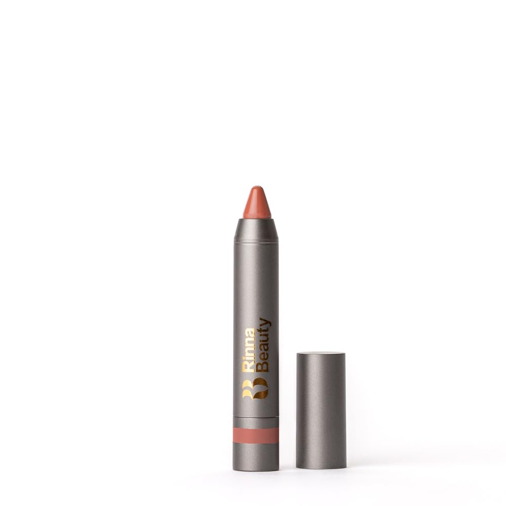 Rinna Beauty Thick Stick Lip Crayon - Cake - Long Lasting Lipstick, Moisturizing Creamy Formula W/Hydrating Oils & Extracts, Bui