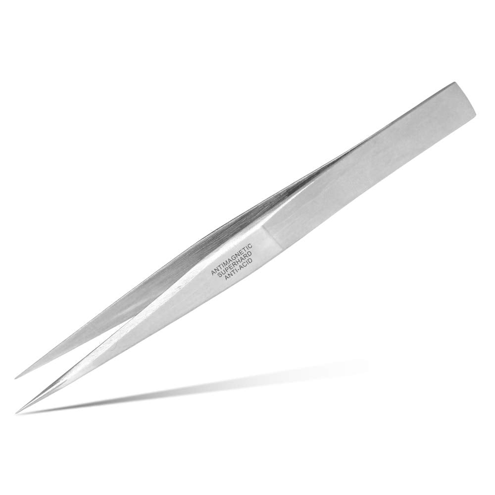 Vetus Tweezer Stainless Steel Non-Magnetic Pointed Tip Professional Eyelash Eyebrow Switzerland Standard St-16
