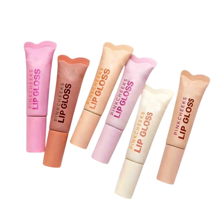 Fruity Flavor Hydrating Lip Gloss Set Of 6 For Girls | LongLasting Shine Moisturizing Gloss Collection | Soft Glossy Lip Care P