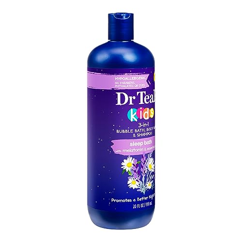 Dr Teals Kids 3-In-1 Bubble Bath, Body Wash & Shampoo Sleep Bath (1) 20 Fluid Ounce Bottle