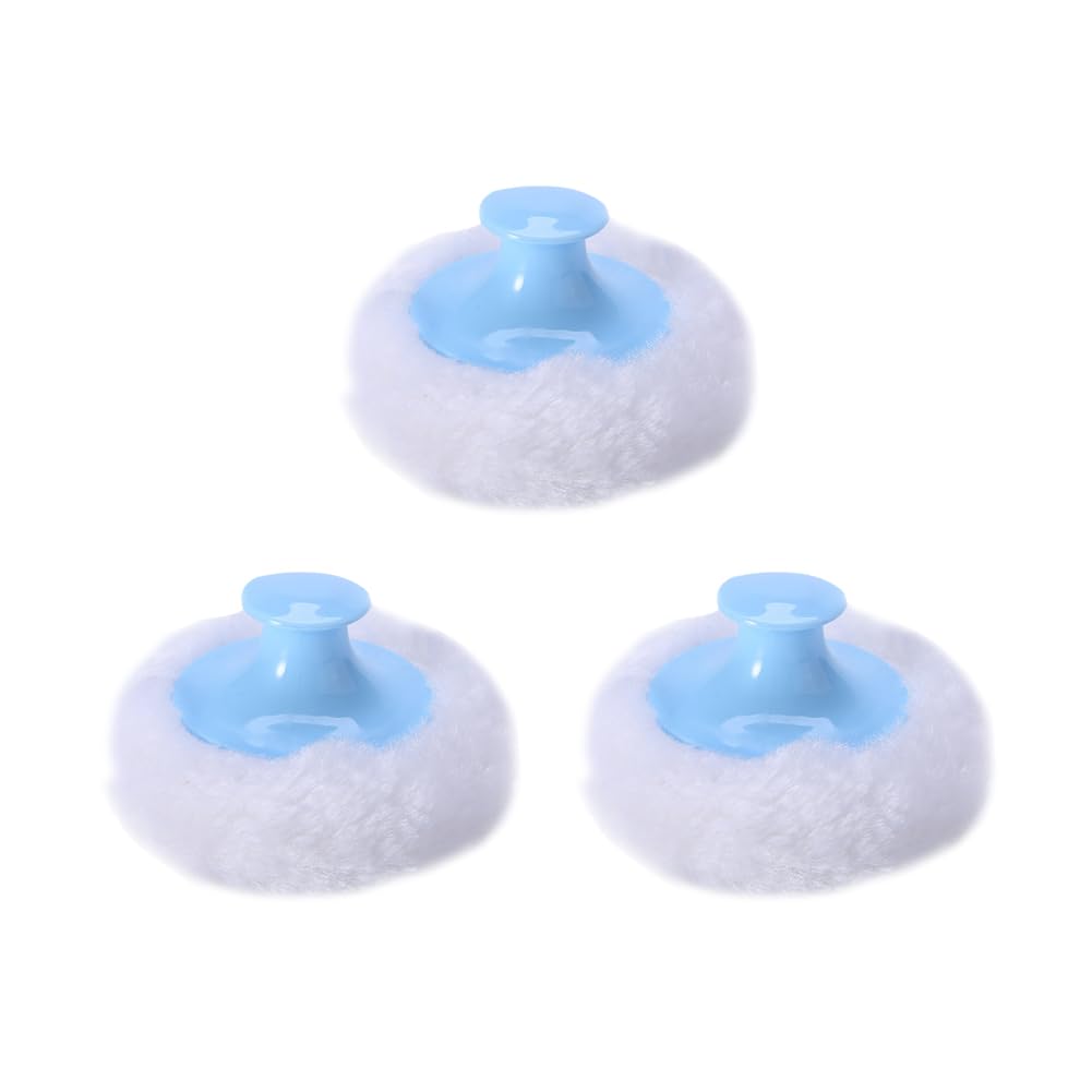 ccHuDE 3 Pcs Baby Powder Puffs Fluffy Body Powder Puffs Powder Makeup Puffs Smooth Loose Powder Puffs Cosmetic Powder Pads with 