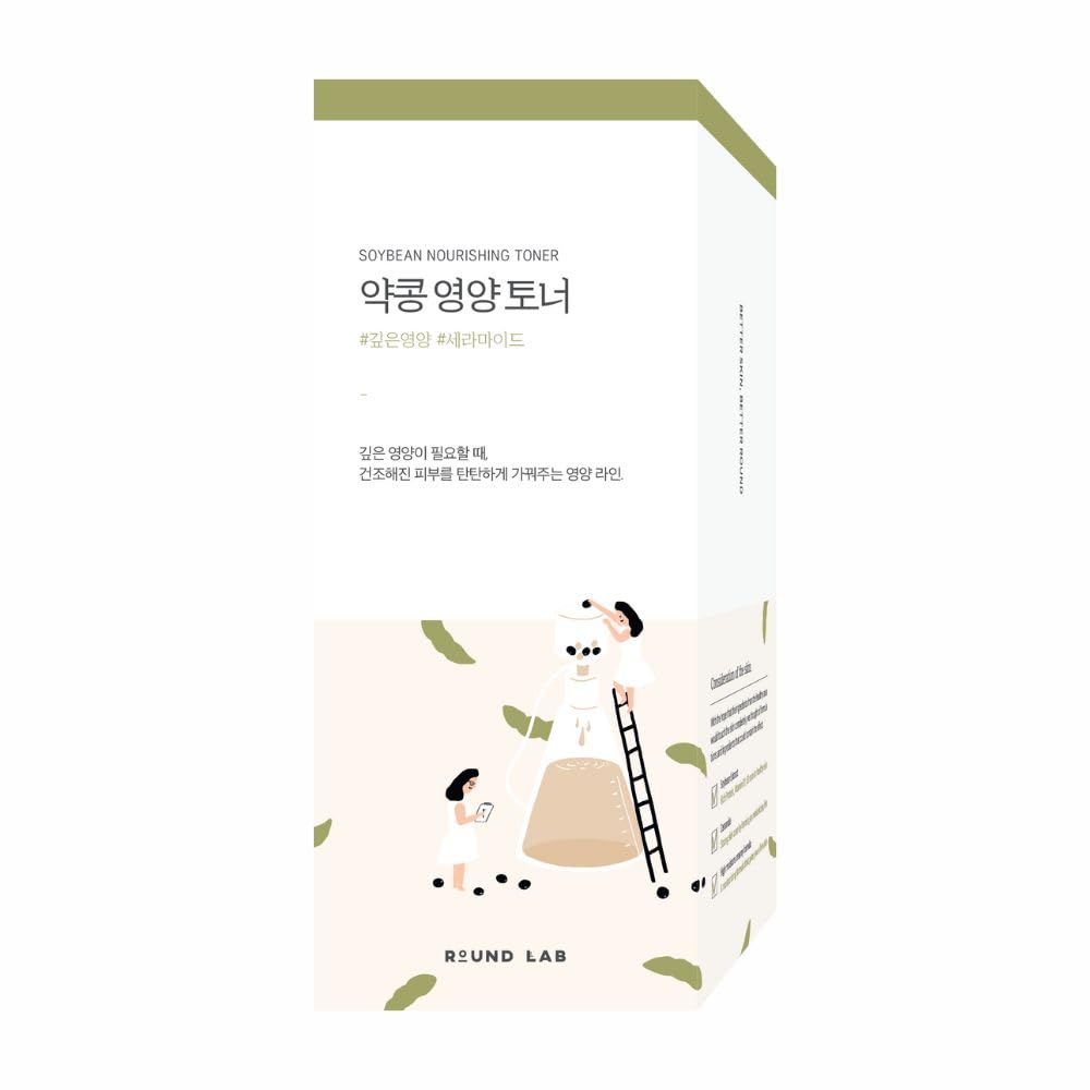 ROUND LAB Soybean Nourishing Toner (Unscented) | Rejuvenating & Nourishing Toner with Deep Nutrition, Hydration locking and Unsc