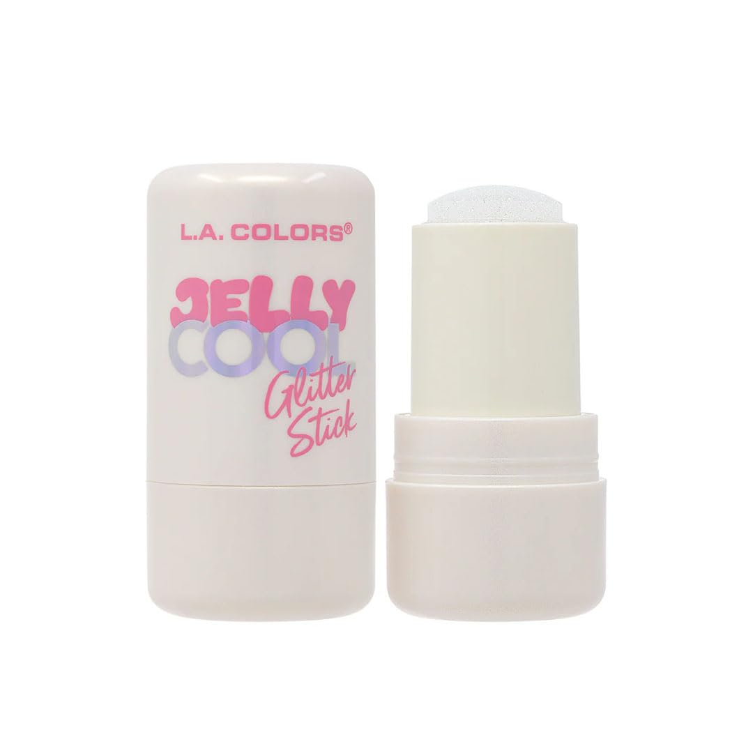 L.A. Colors Jelly Cool Blush Tint & Glitter StickExtra Icy | DualUse Blush & Highlighter For A Radiant Glow