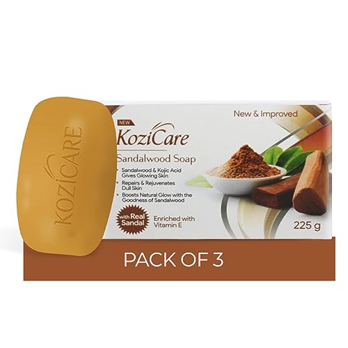 Kozicare Kojic Acid Soap & Glutathione Soap | Sandal Soap | Body Tan Removal Soap & Detan Soap | Sandalwood Ghar Ka Soap | Natur