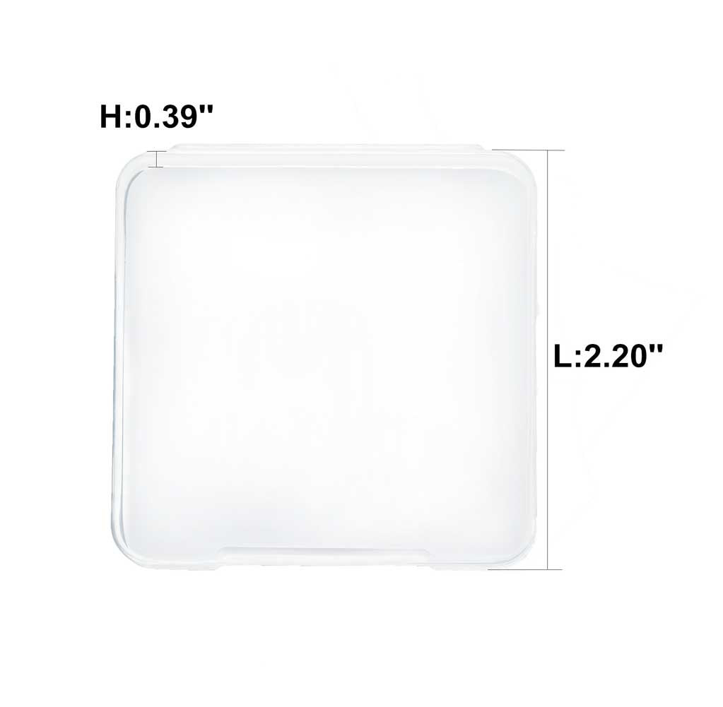 Kooba 2Pcs Square Makeup Sponges With 1 Travel Case, Beauty Face Primer Compact Powder Puff, Blender Sponge Replacement For Cosm