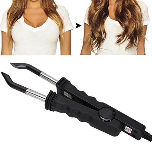 Hair Extension Iron, Portable Hair Extensions Connector Iron Adjustable Temperature Hair Connectors Wand Melting Tool for Salon