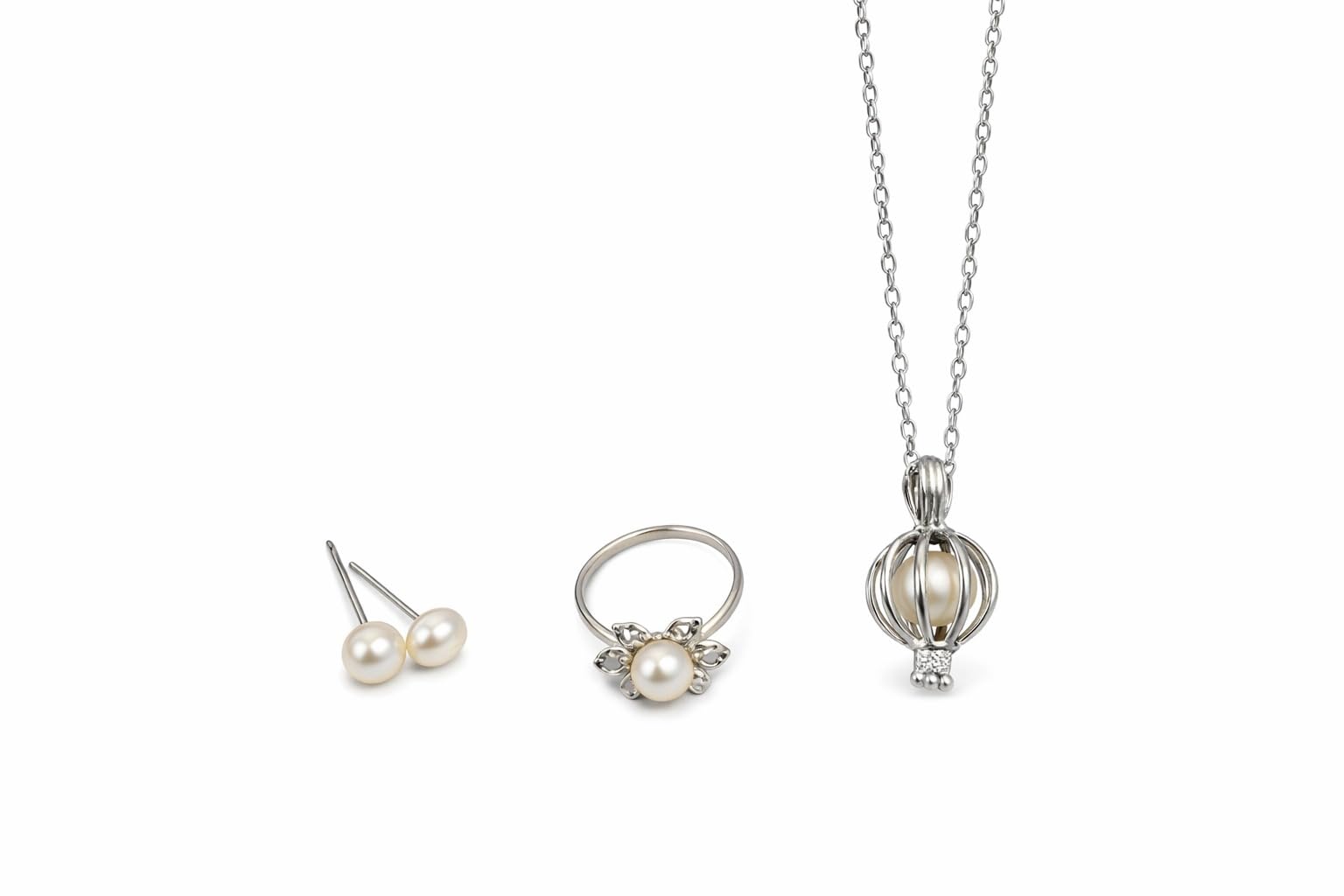 Agarwalproduct Wish Pearl Necklace Set | Best Gift For Valentine | Love Pearl | Diy Necklace Kit | Gifts For Girls/Women Valenti