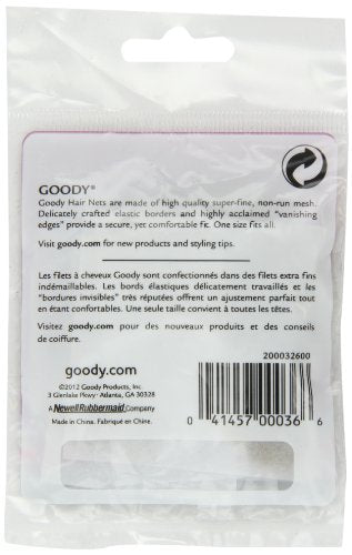 Goody Hair Nets - 3 Count - Light Brown