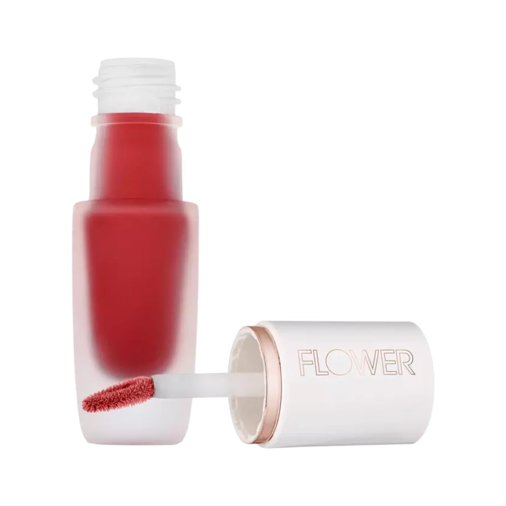 Flower Beauty By Drew Barrymore Perfect Pout Lip Color - Soft Matte Finish - Liquid Lipstick - Comfortable + Lightweight Feel (I