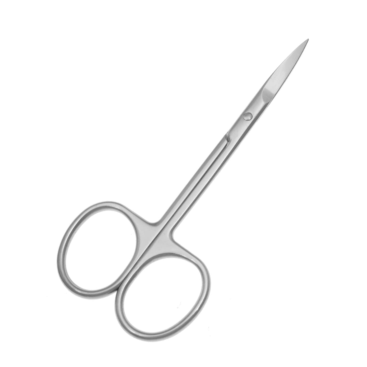 Motanar Cuticle Nail Scissors - Stainless Steel Precision Manicure Scissor - Extra Pointed Straight Curved Fingernail Scissor (S