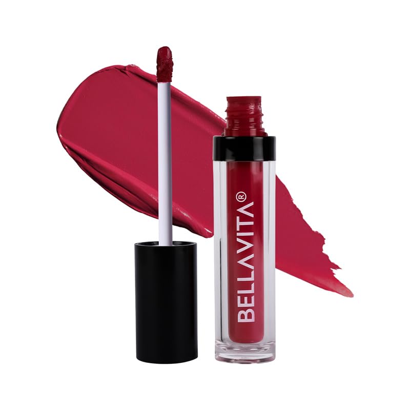 Bella Vita Organic Kiss-Proof Liquid Lipstick | 3.8 Ml | 18-Hr Stay | Transferproof Lipstick | Long Lasting | Ultra Matte Finish