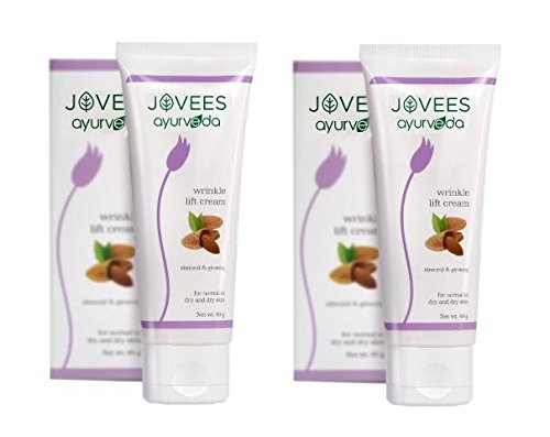 Jovees Herbal Almond & Ginseng Wrinkle Lift Face Cream, Anti-Wrinkle & Anti-Ageing Face Cream | All Skin Types | 60Gm Pack Of 2