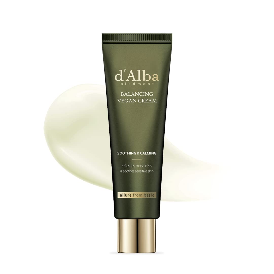 Dalba Italian White Truffle Mild Skin Balancing Vegan Cream, Hydrating And Gentle Moisturizer, Mild Ph Balancing Cream With Whit
