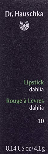 Dr Hauschka Lipsticks 10 Dahlia, Medium Brick Red, Creamy, Opaque, Matte, Natural, Mineral Pigments, Hydrate and Emphasize, 0.14