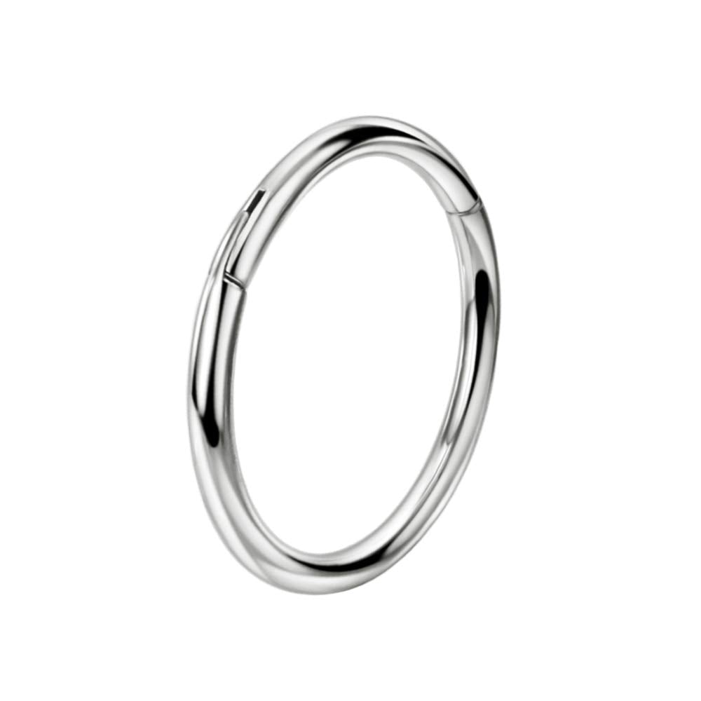 FANSING 12g Septum Jewelry Seamless Septum Clicker Septum Nose Rings Hoop 12 Gauge Earrings Titanium Piercing Earrings for Women