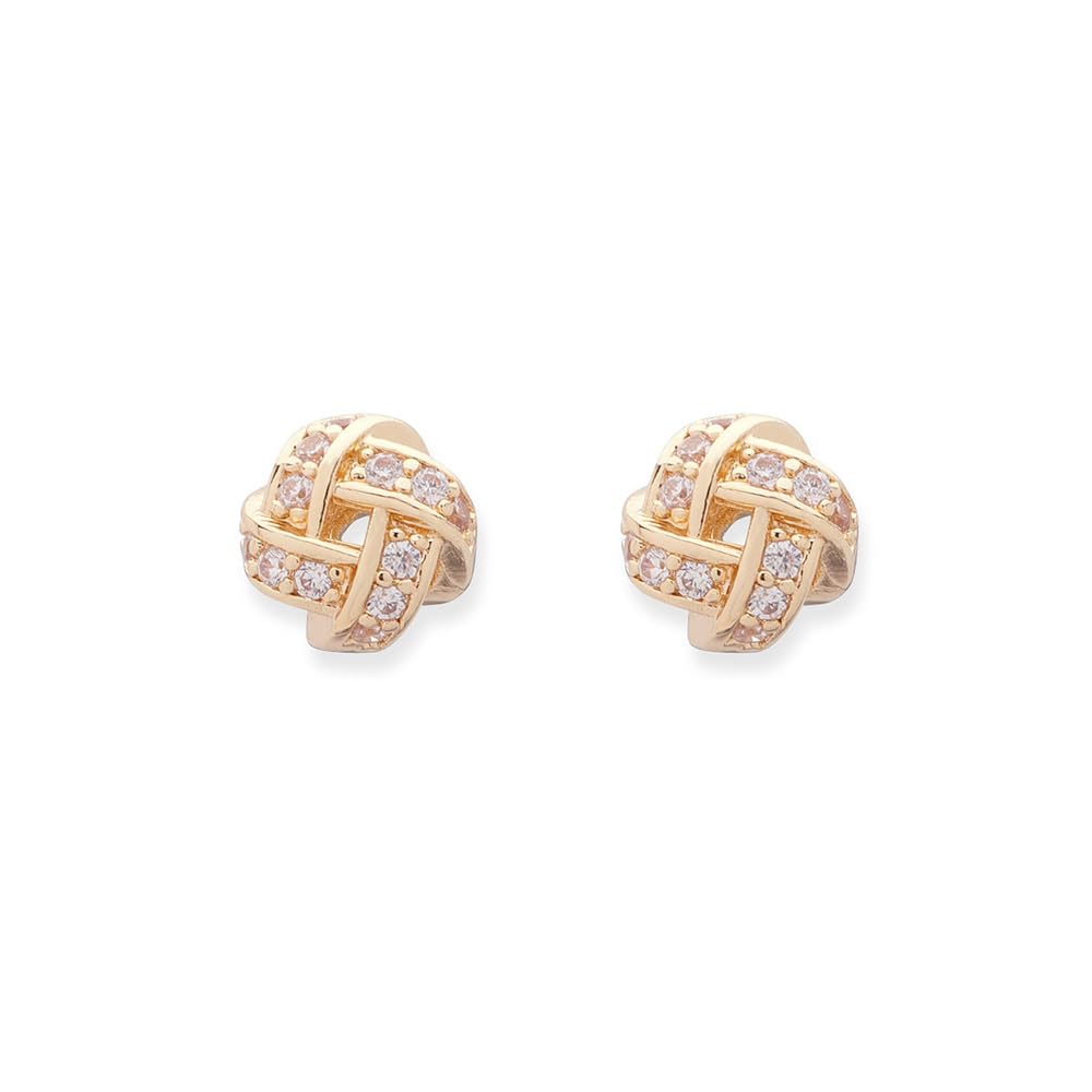 Napier Gold-Tone and Cubic Zirconia Stud Earrings