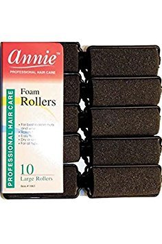 Annie 1065 Foam Roller Black  6 Ct.