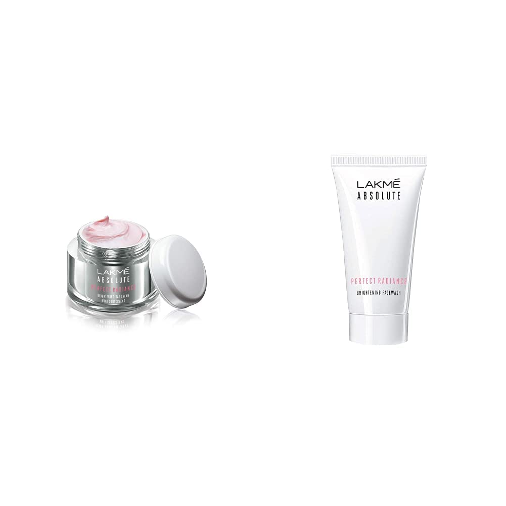 Lakm Perfect Radiance Fairness Day Creme 50 G & Lakme Absolute Perfect Radiance Skin Lightening Facewash, 50G