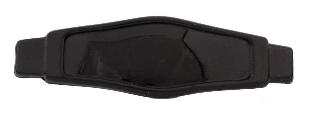 Caravan Pointed Sliding Frame On Rectangular Bar Barrette In Black