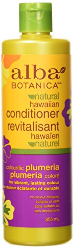 Alba Botanica Colorific Conditioner, Plumeria, 12 Oz, Nourishing Formula for Vibrant Hair