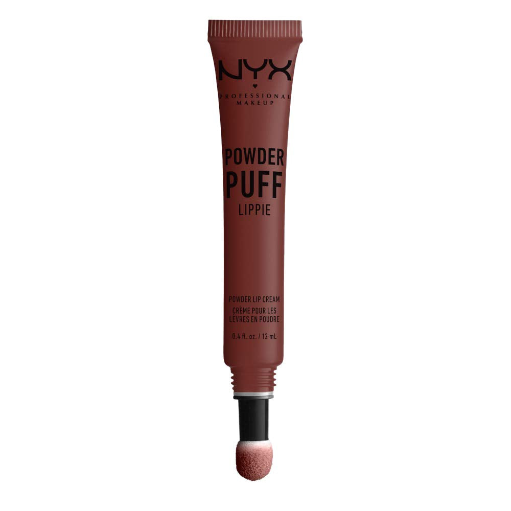 NYX PROFESSIONAL MAKEUP Powder Puff Lippie Lip Cream, Liquid Lipstick  Cool Intentions (Light Brown With Pink Undertones)