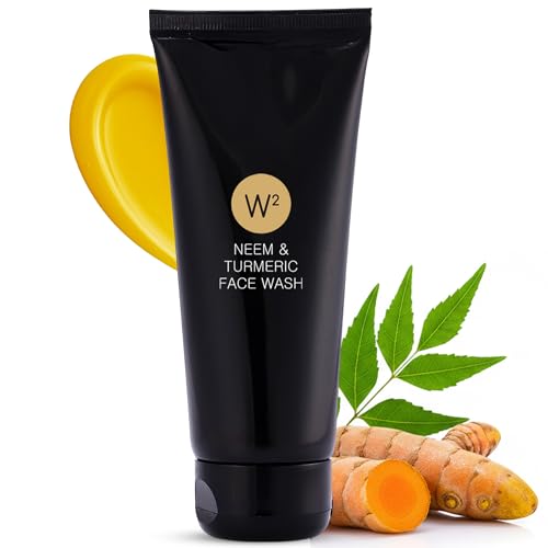 W2 Neem & Turmeric Face Wash | AntiPimple, Oil Control & Brightening | For Men Women| All Skin Type | Daily Use Facewash | Para