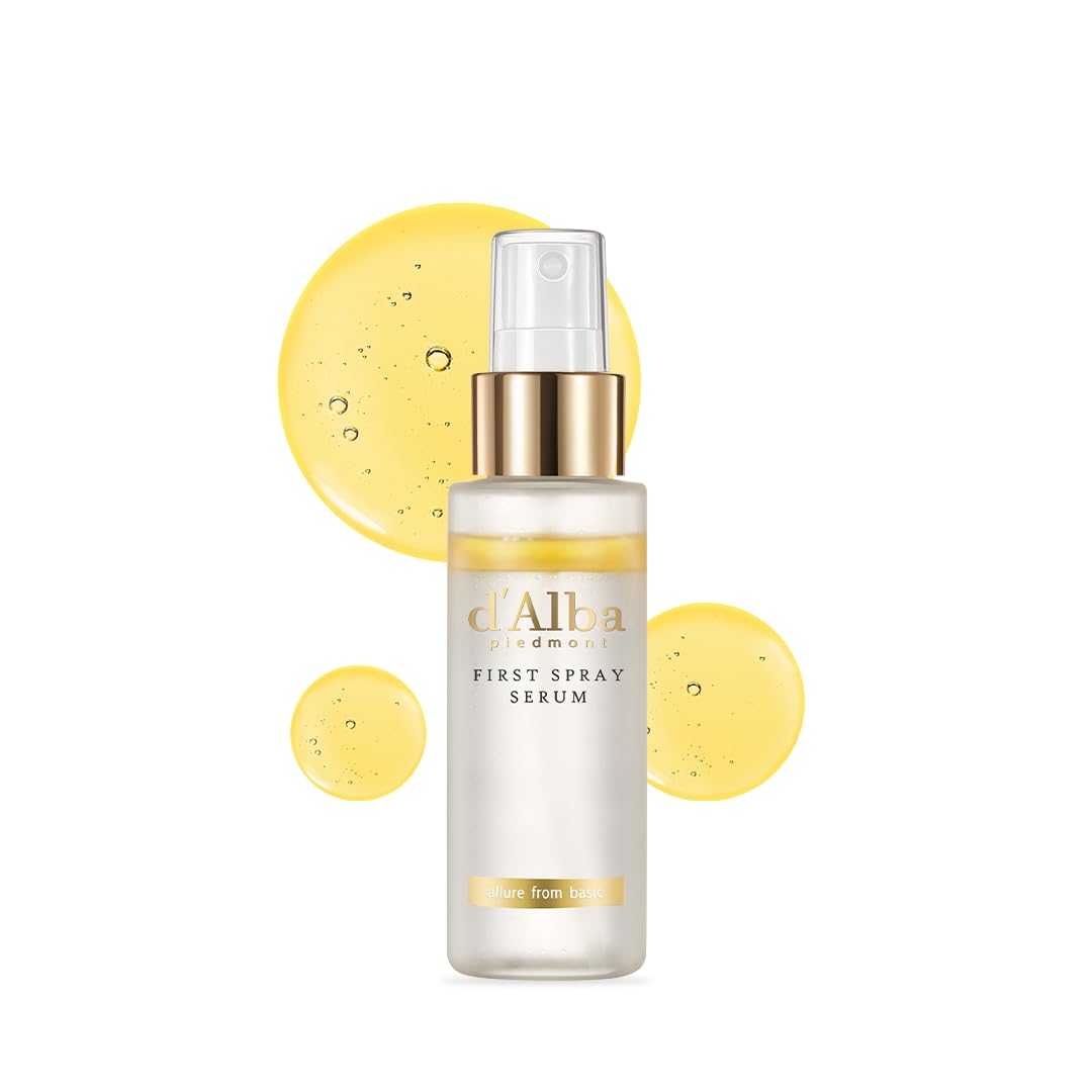 D'Alba Italian White Truffle First Spray Serum, Vegan Skin Care, Hydrating Face Moisturizer, Glow Serum For Radiant Skin, Non Co