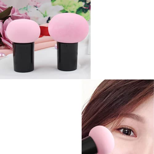 Kddom Dry Wet Dual-Use Mushroom Makeup Sponge Foundation Sponge Powder Puff With Handle Case
