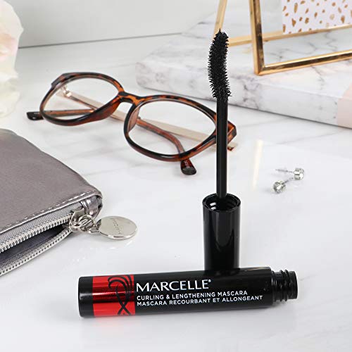 Marcelle Xtension Plus curl Mascara, Black, curling, Lengthening, Eye-Wided Look, Fragrance-Free, Hypoallergenic, cruelty-Free,