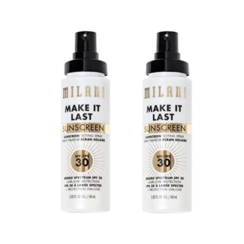 Milani Make It Last Sunscreen - Sunscreen Setting Spray With Spf 30 - Makeup Primer And Setting Spray With Spf30 Sunscreen, Long