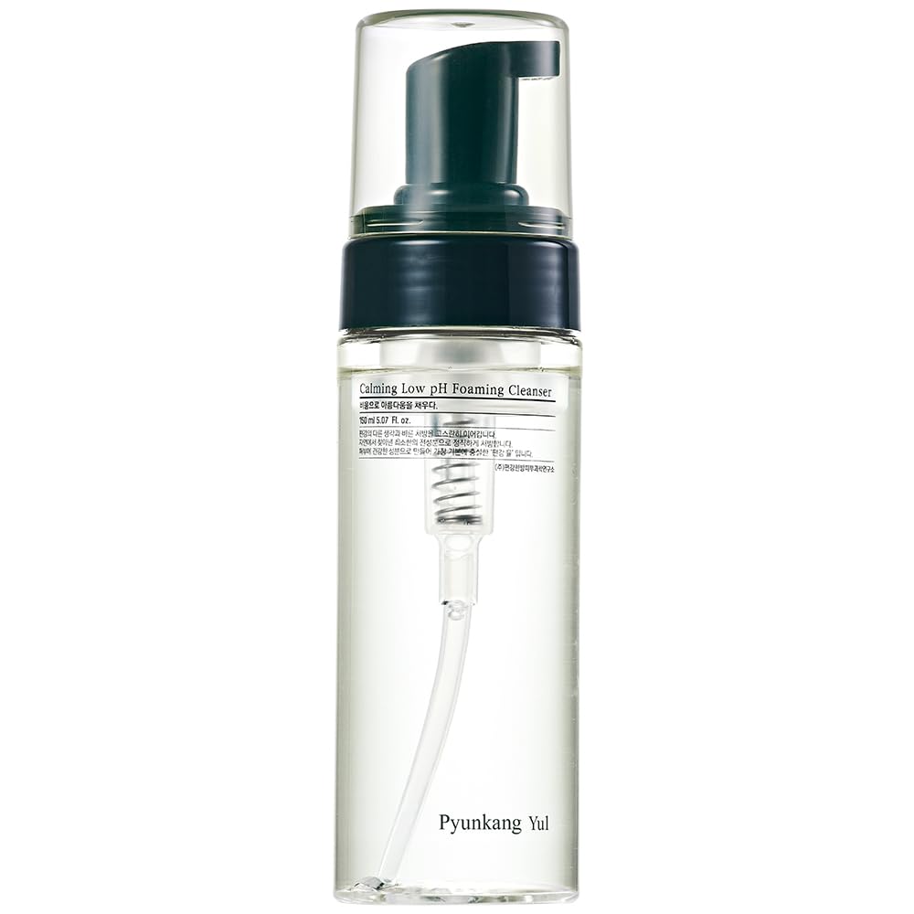 Pyunkang Yul Calming Low pH Foaming Cleanser, Daily Face Wash & Makeup Remover with Tea Tree, Centella Asiatica, 5 Hyaluronic Ac