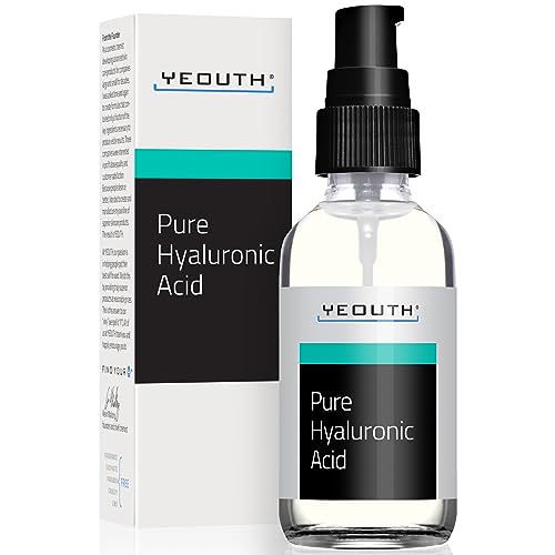 Yeouth Pure Hyaluronic Acid Serum For Face, Hydrating Serum For Face, Wrinkles, Dark Spots & Dull Skin, Anti Aging Serum, Hyalur