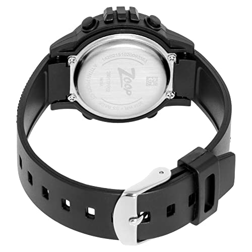 Zoop Unisex Digital Watch - 26017Pp02, Black Colour