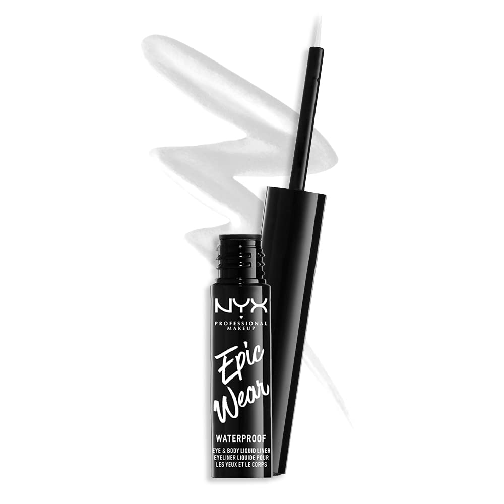 Nyx Professional Makeup Epic Wear Liquid Liner, Long-Lasting Waterproof Eyeliner - White