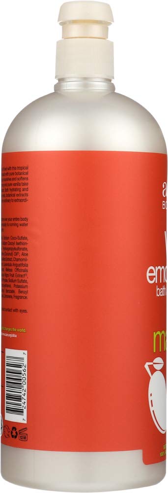 Alba Botanica Very Emollient Bath & Shower Gel, Honey Mango, 2 Pack (32Oz)