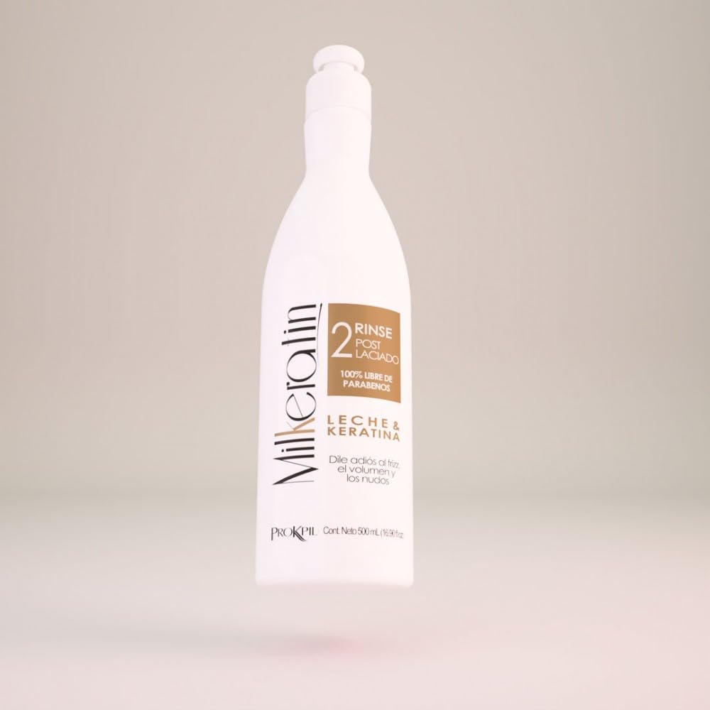 Prokpil Milkeratin | Step 2 Rinse Post Straightened Keratin and Milk Parabens Free No Frizz | Pos Laciado Conditioner Paso 2 Lib