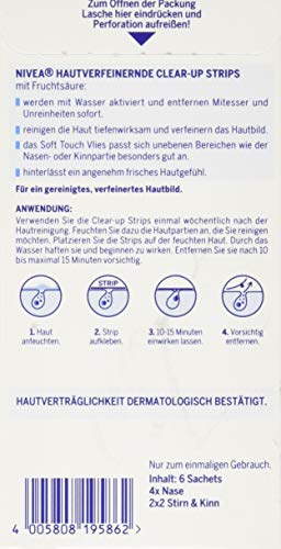 Nivea, Nivea Visage Hautverfeinerndes Clear Up Strips, 6 Count
