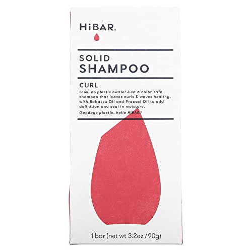HiBAR Curl Color Safe Solid Shampoo, 3.2 OZ