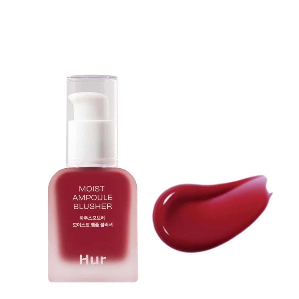 House of Hur Moist Ampoule Blusher, Buildable Water-based Formula, Infused with over 50% moisture essence, no tackiness, long-la