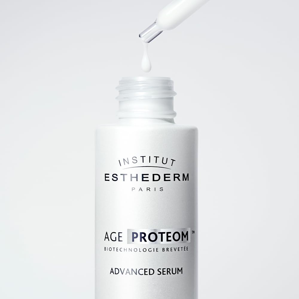 Institut Esthederm - Age Proteom Advanced Serum, Longevity Serum, Face Serum - Wrinkles, Firmness, Evenness, Radiance, Density.
