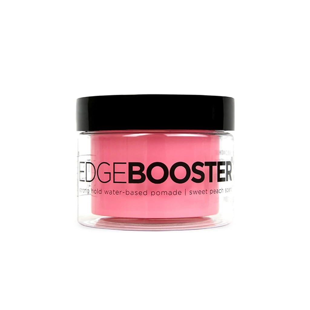 Style Factor Edge Booster Strong Hold Water-Based Pomade 3.38Oz - Sweet Peach Scent