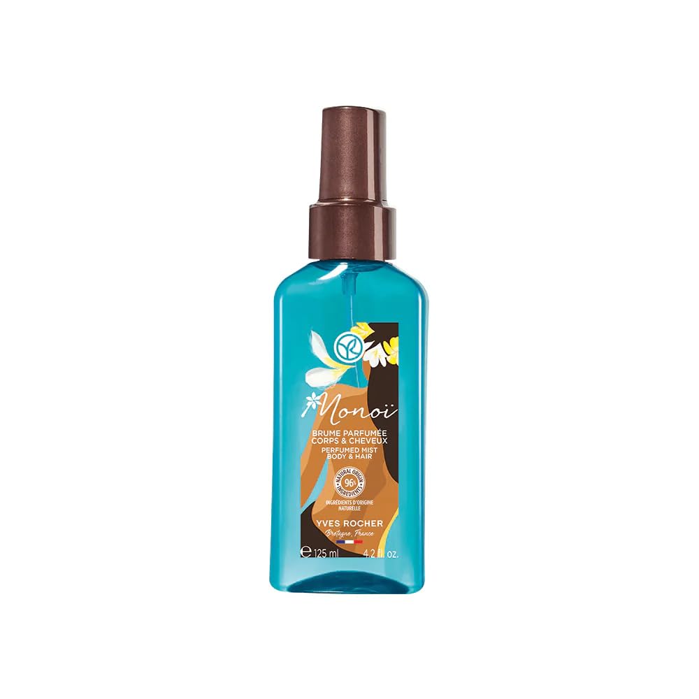 Yves Rocher Mono de Tahiti Monoi Brume Corps et Cheveux Perfumed Body and Hair Mist Long LAsting Fragrance Spray 125 ml./4.2 fl.