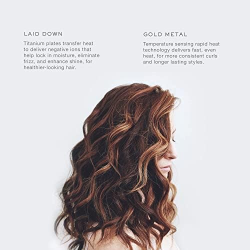 Kristin Ess 3-in-One Titanium Flat Iron Hair Straightener, Curling Iron + Waver - 1 1/4 Inch Ionic Styler - Professional S Curls
